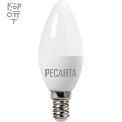Лампа светодиодная Ресанта LL-R-C37-6W-230-3K-E14