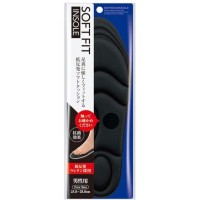 FUDO KAGAKU Soft Fit Мягкие анатомические стельки с антибактериальным эффектом для спортивной обуви (черные) 25-28 см.