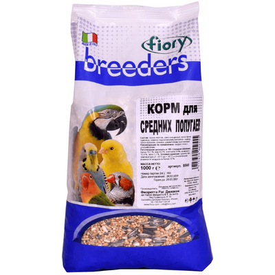 Fiory Корм для средних попугаев "Fiory Breeders", 1кг