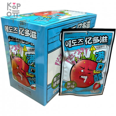 Кислая освежающая карамель Sour Cool Acid Candy - Крутая кислота со вкусом Клубники