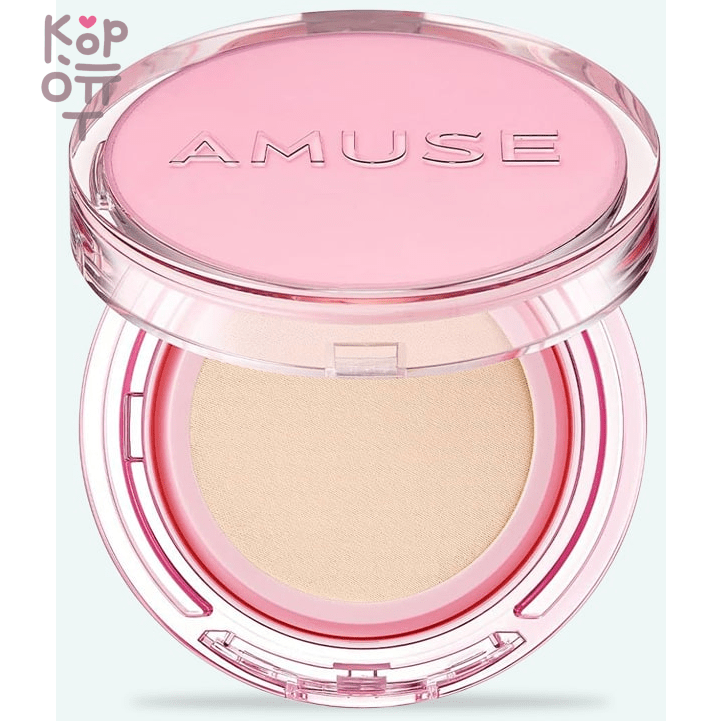 AMUSE Dew Power Vegan Cushion SPF 50+ PA++++ - Увлажняющий кушон с сияющим финишем 15гр., купить с доставкой на дом фото 1 — Корейские товары для всей семьи(КорОпт)