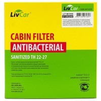 LIVCAR Cabin Air Filter LCT108/1919S - Салонный фильтр с антибактериальным составом для TOYOTA, антибактериальный