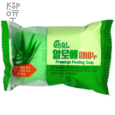 EKEL Peeling Soap Aloe - Отшелушивающее косметическое мыло с экстрактом Алоэ 150гр.  &mdash; Корейские товары для всей семьи(КорОпт)