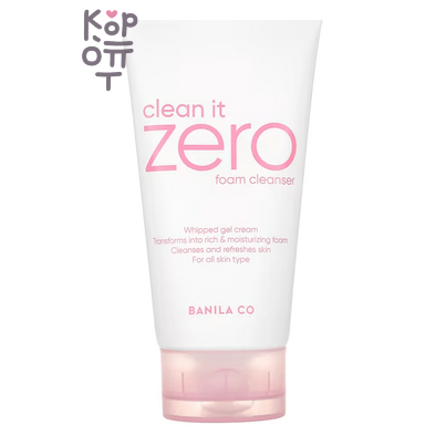 BANILA CO Clean it Zero Foam Cleanser - Мягкая очищающая пенка для лица, 150 мл