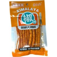 Снэк Ximalaya Foods 80гр., Серия закусок - Приключение в Гималаях, палочка острого перца с огненным вкусом