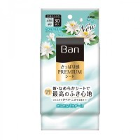 Lion Ban Premium Refresh Shower Sheets - Дезодорант для всего тела в форме салфеток с пудрой 30шт.