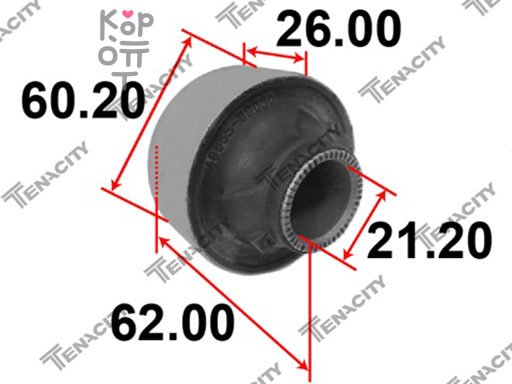 Сайлентблок 48655-0D050 / 48655-0D080 BELTA / FIELDER / AXIO (переднего рычага) TUIJIANG