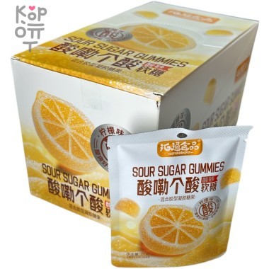 Мармелад Huito Sour Sugar Gummies с натуральным вкусом Лимона и кислым сахаром — Корейские товары для всей семьи(КорОпт)
