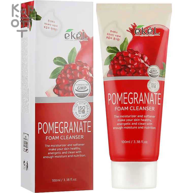 Ekel Foam Cleanser Pomegranate - Пенка для умывания с экстрактом Граната, 100мл., купить с доставкой на дом фото 1 &mdash; Корейские товары для всей семьи(КорОпт)