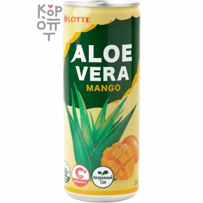 Lotte Aloe Vera Mango - Напиток безалкогольный негазированный с Манго