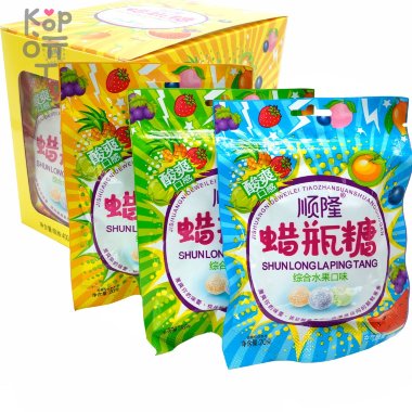Кислая ShunLong Sour Candy - Испытание кислотностью со вкусом фруктов &mdash; Корейские товары для всей семьи(КорОпт)
