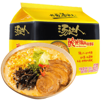 Лапша быстрого приготовления Uni-Tang Hot and sour tonkotsu noodle Кисло-острая лапша тонкоцу, 130гр.