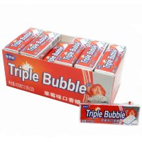 Жевательная резинка Triple Bubble - со вкусом Клубники