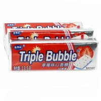 Жевательная резинка Triple Bubble - со вкусом Клубники