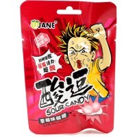 Кислая карамель Jane Sour Candy со вкусом Клубники