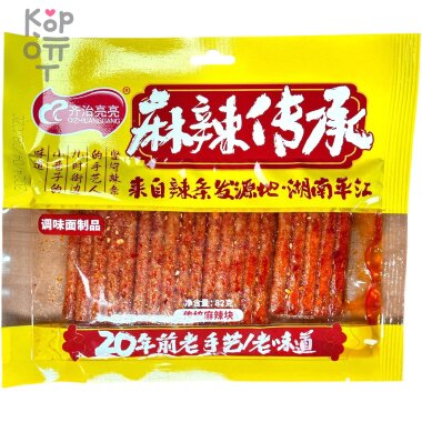 Снэк Qizhilian - Старое мастерство из Пинцзяна, родины острых стрипсов, стрипсы! 82гр. &mdash; Корейские товары для всей семьи(КорОпт)