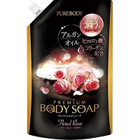 Mitsuei Pure Body Premium Body Soap - Увлажняющий гель для душа с аргановым маслом и роскошным ароматом роз