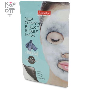 Purederm Deep Purifying O2 Bubble Mask - Увлажняющая кислородная маска, 25гр. &mdash; Корейские товары для всей семьи(КорОпт)