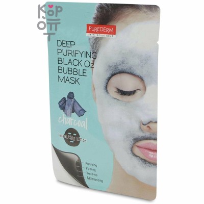Purederm Deep Purifying O2 Bubble Mask - Увлажняющая кислородная маска, 25гр.