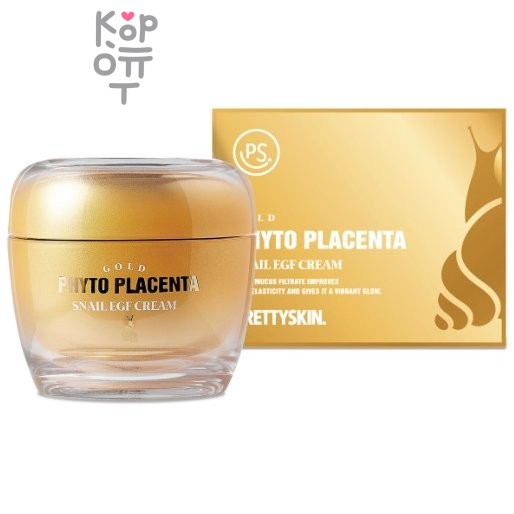 PrettySkin Gold Phyto Placenta Snail E.G.F. Cream - Антивозрастной крем для лица 50 мл