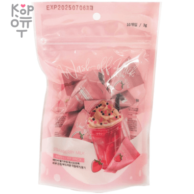 Med B Strawberry Milk Wash Off Pack - Глиняная маска с клубничным молоком 3гр.*10шт. — Корейские товары для всей семьи(КорОпт)