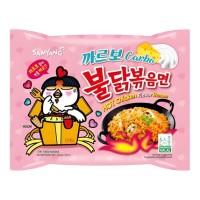 SamYang Hot Chicken Flavor Ramen Carbo - Лапша сублимированная со вкусом жареной курицы и соуса карбонара, острая, 130 г