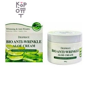 DEOPROCE — Bio Anti-Wrinkle Aloe Cream — крем для лица с алоэ, 100 г