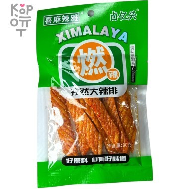 Снэк Ximalaya Foods 80гр., Серия закусок - Приключение в Гималаях, палочка острого перца со вкусом стейка с тмином &mdash; Корейские товары для всей семьи(КорОпт)