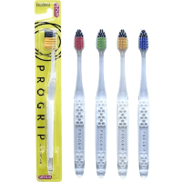 EBISU Pro Grip Hub Toothbrush - Зубная щетка (для улучшенного очищения лунки зуба и межзубного пространства со спиральными и утончёнными ворсинками).