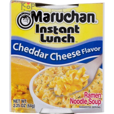 Maruchan Instant Lunch Cheddar Cheese - Лапша быстрого приготовления со вкусом сыра Чеддар 64 г.