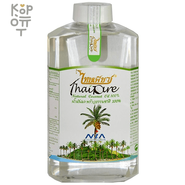 Thai Pure Natural Coconut Oil - 100% Кокосовое масло холодного отжима 60мл. , купить с доставкой на дом фото 1 &mdash; Корейские товары для всей семьи(КорОпт)
