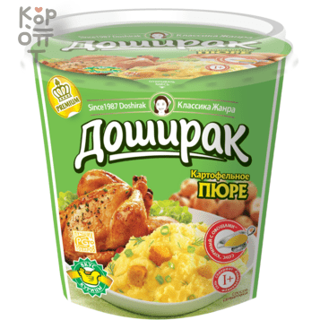 Доширак Премиум - Картофельное пюре быстрого приготовления со вкусом курицы  &mdash; Корейские товары для всей семьи(КорОпт)