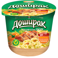Доширак Премиум - Картофельное пюре быстрого приготовления со вкусом курицы 