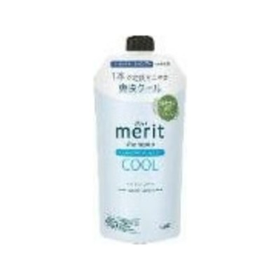 KAO Merit Cool — шампунь, не требующий кондиционера, сменная упаковка, 320 миллилитров