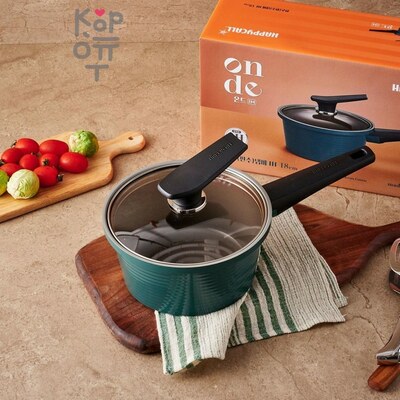HappyCall OnDe Ceramic Pot IH Экологичная облегченная кастрюля с керамическим покрытием, без PFOA и PFOS, зеленая