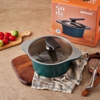 HappyCall OnDe Ceramic Pot IH Экологичная облегченная кастрюля с керамическим покрытием, без PFOA и PFOS, зеленая