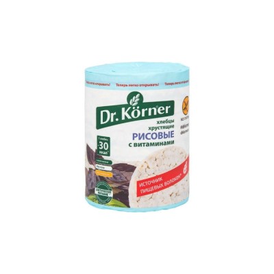 DR.Korner — Хлебцы Рисовые с витаминами, 100 г