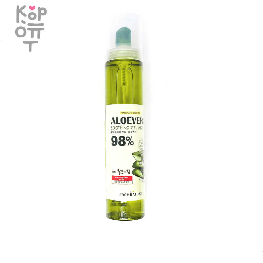 Fromnature Aloe Vera Soothing Gel Mist - Успокаивающий гель-спрей с Алоэ  Вера. по цене 710 руб. в интернет магазине Корейские товары для всей  семьи(КорОпт)