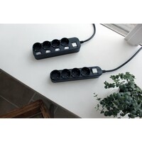 Сетевой фильтр Daesung 5 розеток с основным и отдельным выключателем, 16A, 250V~