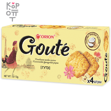 Orion GOUTE - Печенье "ГУТЭ" 72гр. &mdash; Корейские товары для всей семьи(КорОпт)