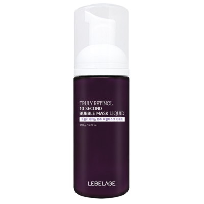 LEBELAGE Truly Retinol 10 Second Bubble Mask Liquid — Пузырьковая маска для очищения кожи с ретинолом, 150 граммов