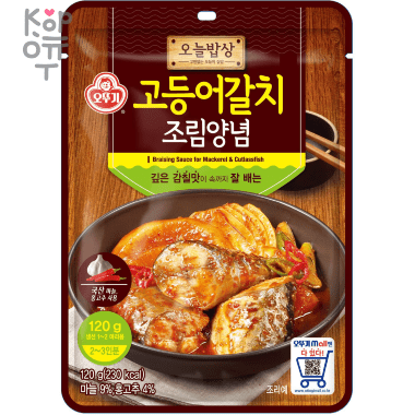 Ottogi Braising Sauce Mackerel &amp; Cultassfish - Соус для приготовления Скумбрии и Морского Окуня 120гр. — Корейские товары для всей семьи(КорОпт)