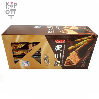 Tejialai Cakes - Хрустящее злаковое треугольное печенье с темным Шоколадом &mdash; Корейские товары для всей семьи(КорОпт)