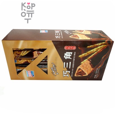 Tejialai Cakes - Хрустящее злаковое треугольное печенье с темным Шоколадом