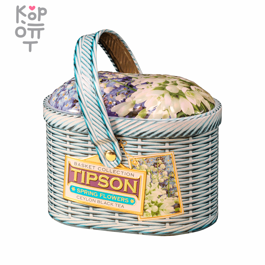 Чай черный листовой Tipson Basket-Spring Лукошко-Весеннее 80гр. по цене 537  руб. в интернет магазине Корейские товары для всей семьи(КорОпт)