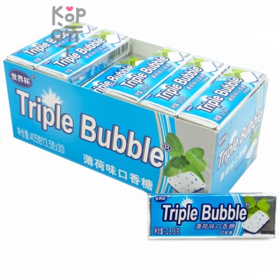 Жевательная резинка Triple Bubble - со вкусом Мяты