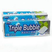 Жевательная резинка Triple Bubble - со вкусом Мяты