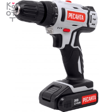Аккумуляторная дрель-шуруповерт Ресанта ДА-20-2ЛК — Корейские товары для всей семьи(КорОпт)