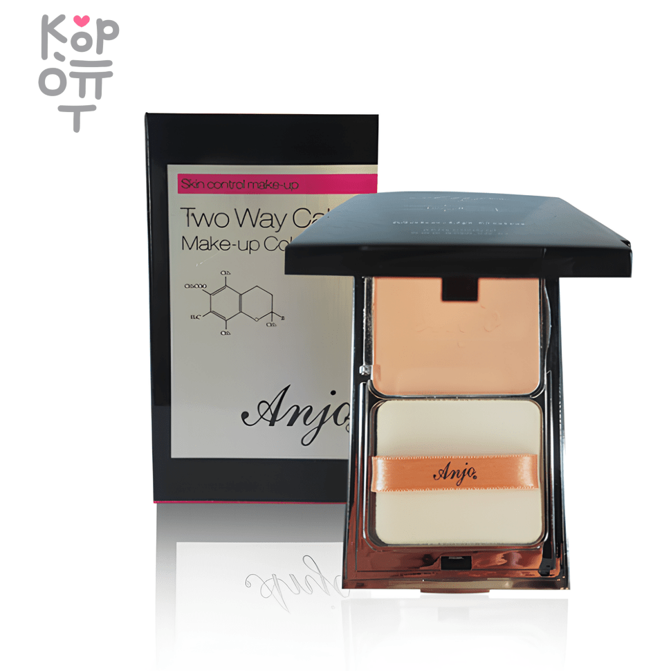 ANJO Two Way Cake Make Up Color - Компактная пудра для лица с естественным финишем 13гр., купить с доставкой на дом фото 1 — Корейские товары для всей семьи(КорОпт)