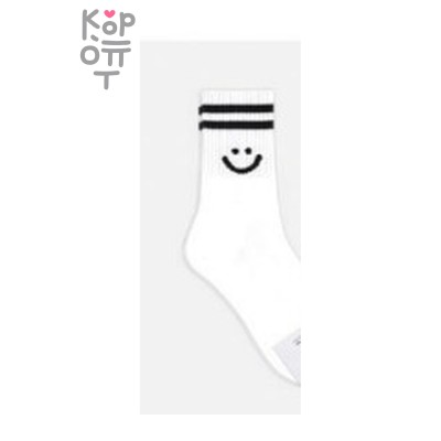 Носки женские высокие Smile, 23-25, Ю.Корея, белый
